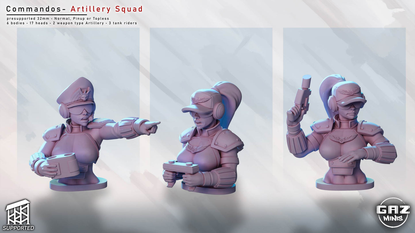Commandos – Artillery Squad by Gaz Minis