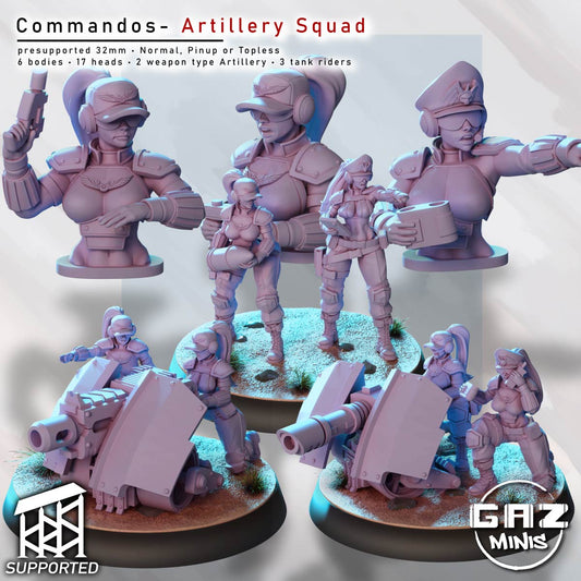 Commandos – Artillery Squad by Gaz Minis