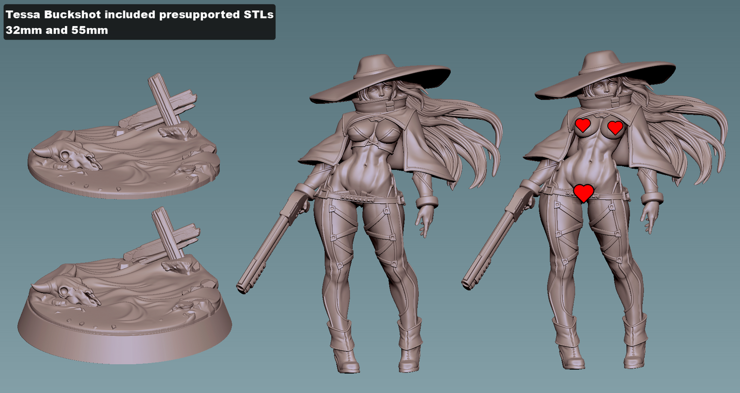 Tessa Buckshot – Cowgirl Gunner by Gaz Minis