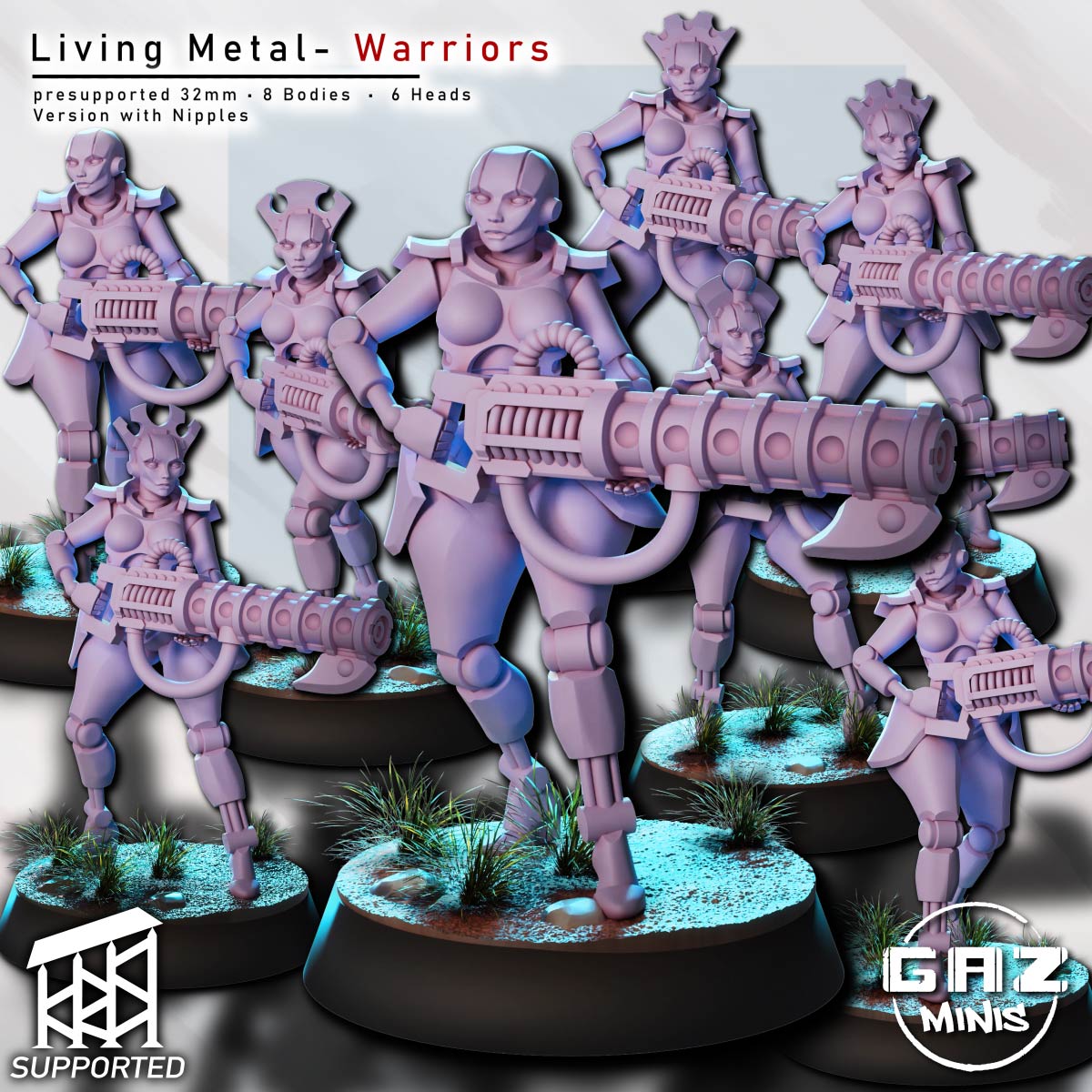 Living Metal Warriors – Troop Unit by Gaz Minis