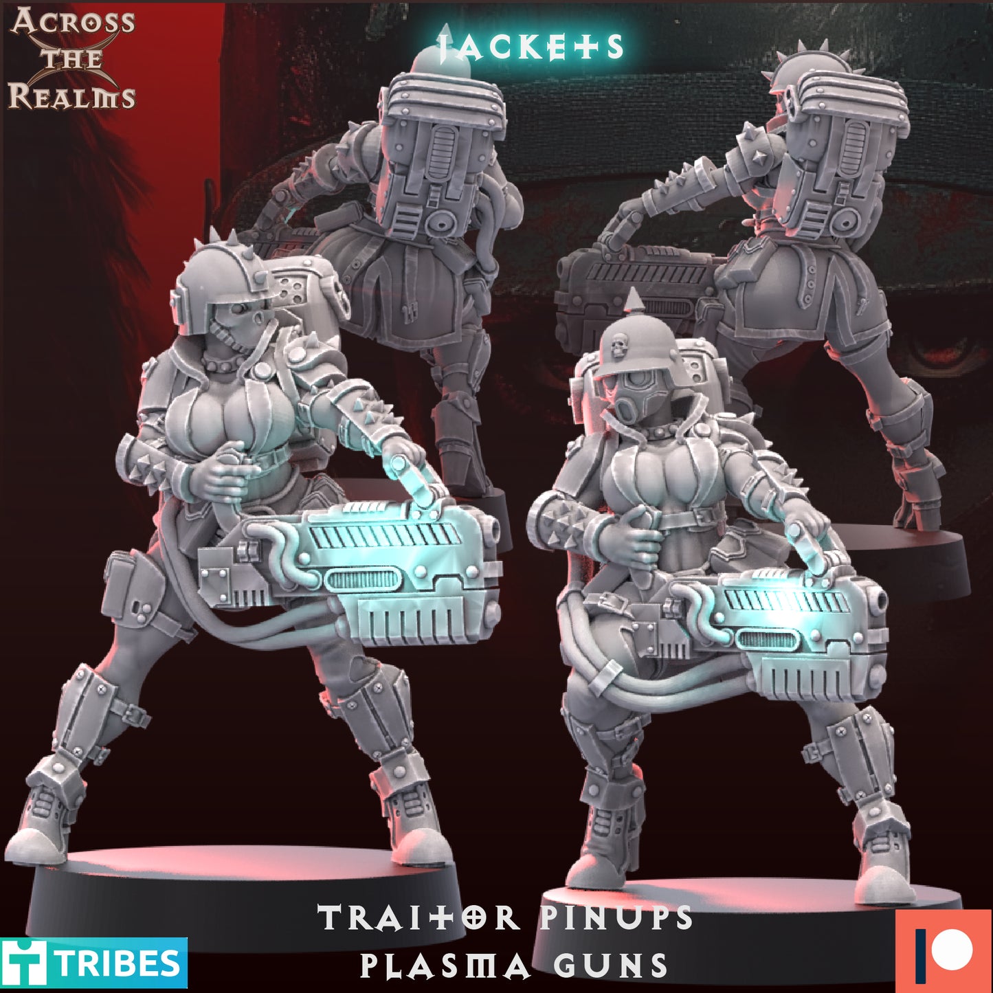 Traitor Pinups with Plasma Guns by Across the Realms Miniatures