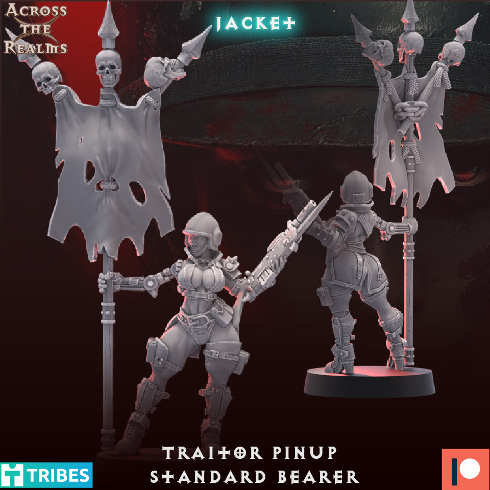 Traitor Pinup Standard Bearer by Across the Realms Miniatures