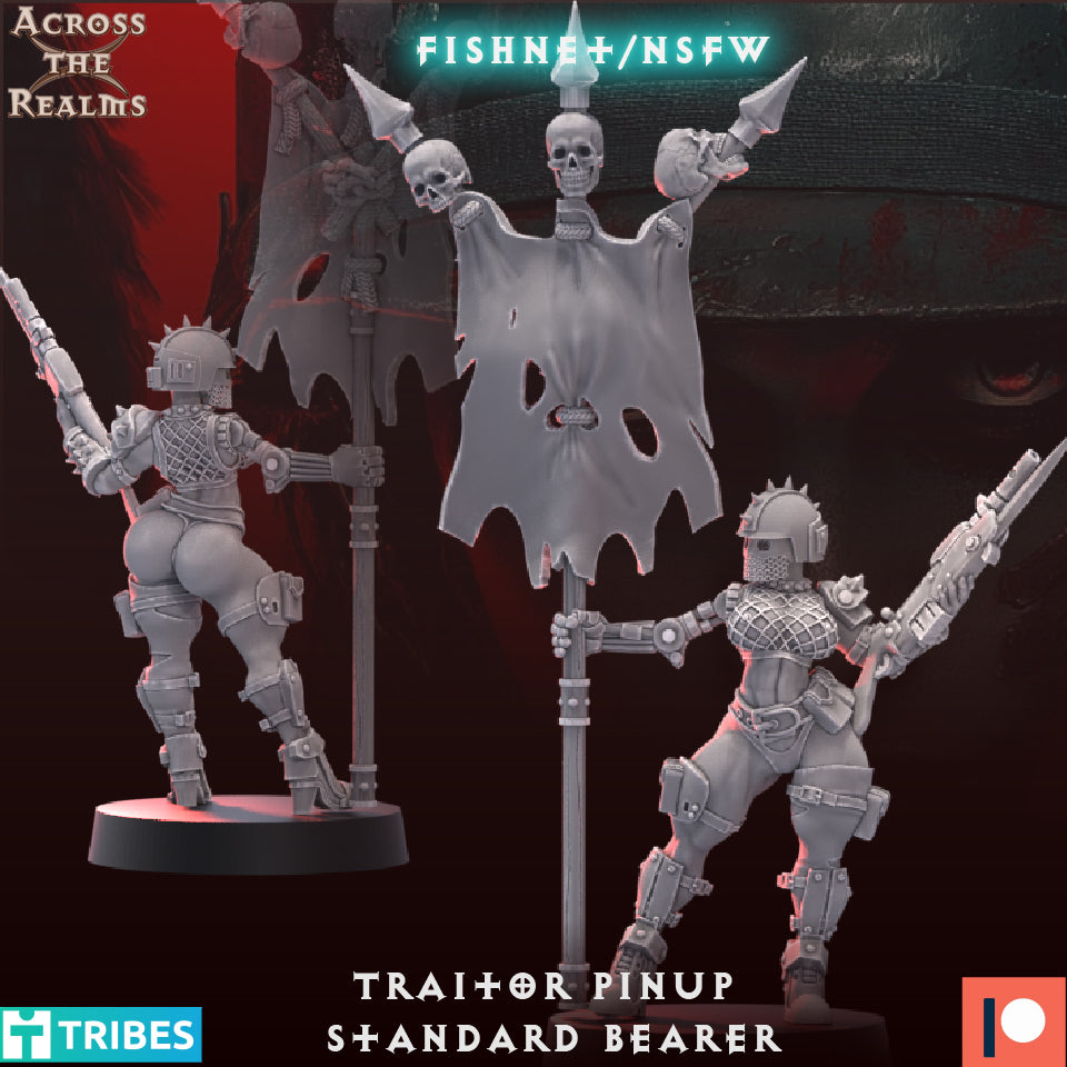 Traitor Pinup Standard Bearer by Across the Realms Miniatures
