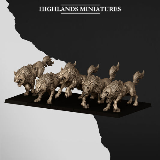Undead Wolves by Highland Miniatures