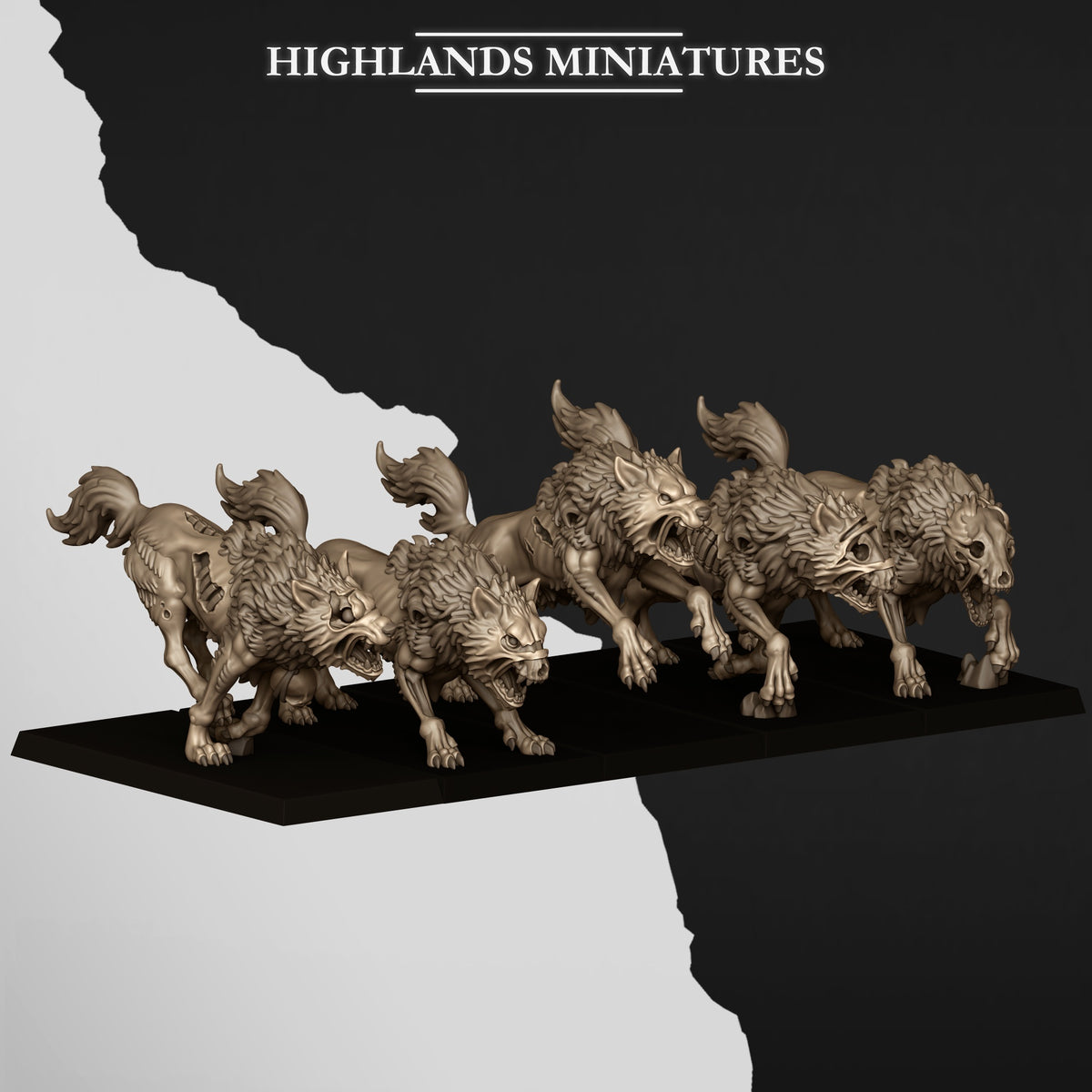 Undead Wolves by Highland Miniatures