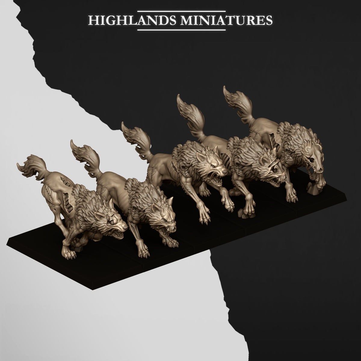 Undead Wolves by Highland Miniatures