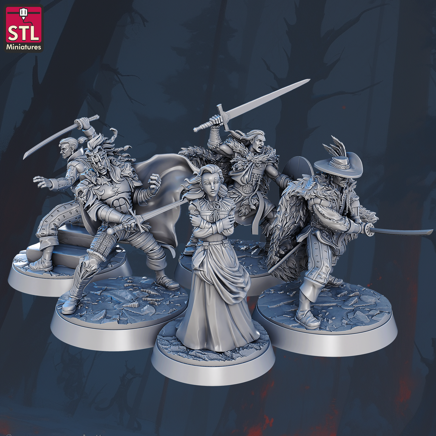 Highlander Set by STL Miniatures