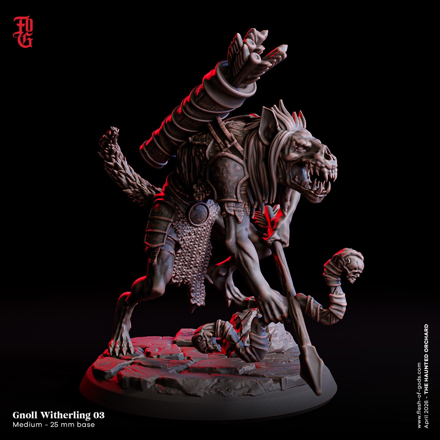 Gnoll Witherlings from "Haunted Orchid" by Flesh of Gods Miniatures